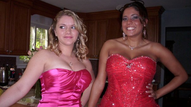 On the right, 18-year-old Ana, in the height of her tanning bed addiction. At the time, I didn’t think I was tan enough. On the left, my poor friend Kelly, wondering what I did to my skin.